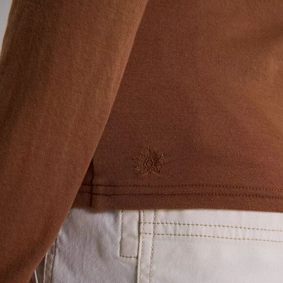 Alpine Design Women's Long Sleeve Henley Shirt Caramel Brown Large NWT - Picture 5 of 5